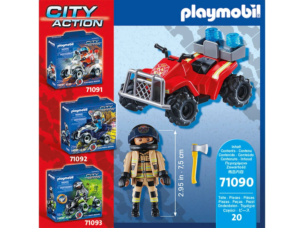 Playmobil Bomberos Speed Quad 71090 Playmobil Bomberos Speed Quad 71090 -Niños Juguetes Tienda 1999963000g03