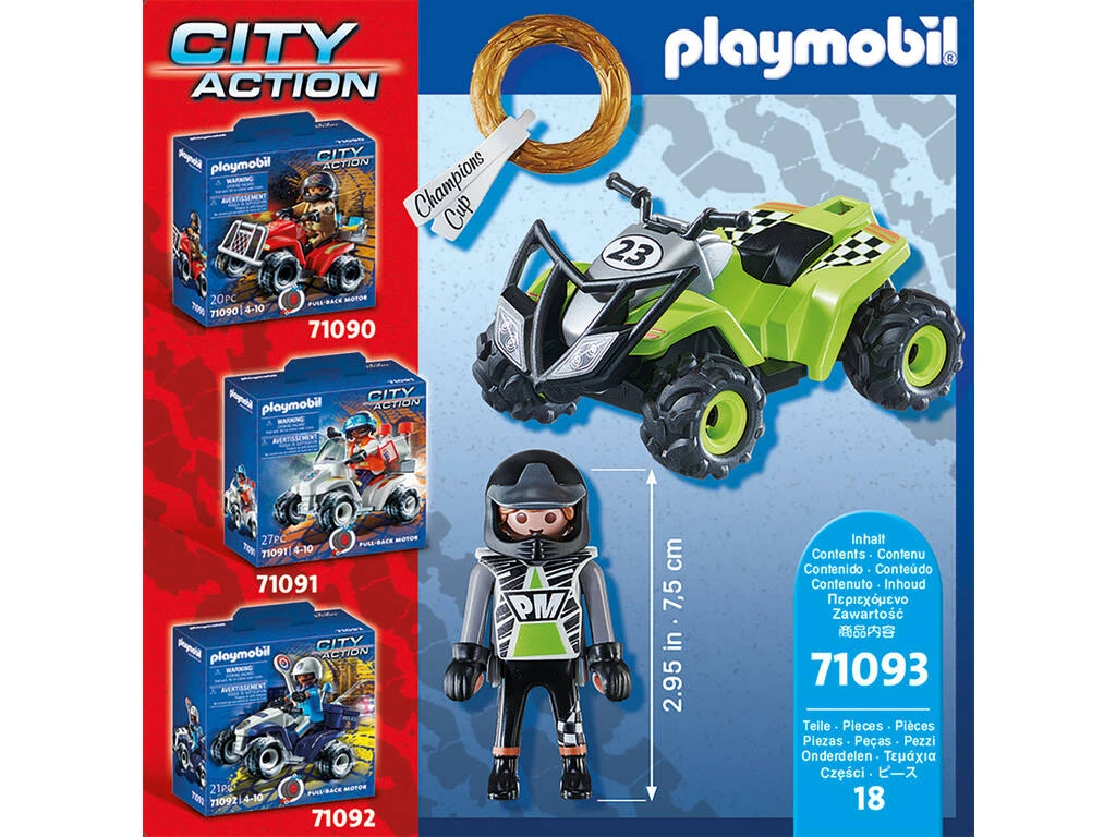 Playmobil Carreras Speed Quad 71093 Playmobil Carreras Speed Quad 71093 -Niños Juguetes Tienda 1999963003g03