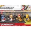 Hot Wheels Mariokart Pack 4 Personajes Mattel GWB36 -Niños Juguetes Tienda 1999963577g00