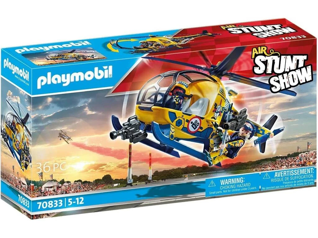 Playmobil Air Stunt Show Helicóptero de Rodaje de Película 70833 Playmobil Air Stunt Show Helicóptero De Rodaje De Película 70833 -Niños Juguetes Tienda 1999964509g00