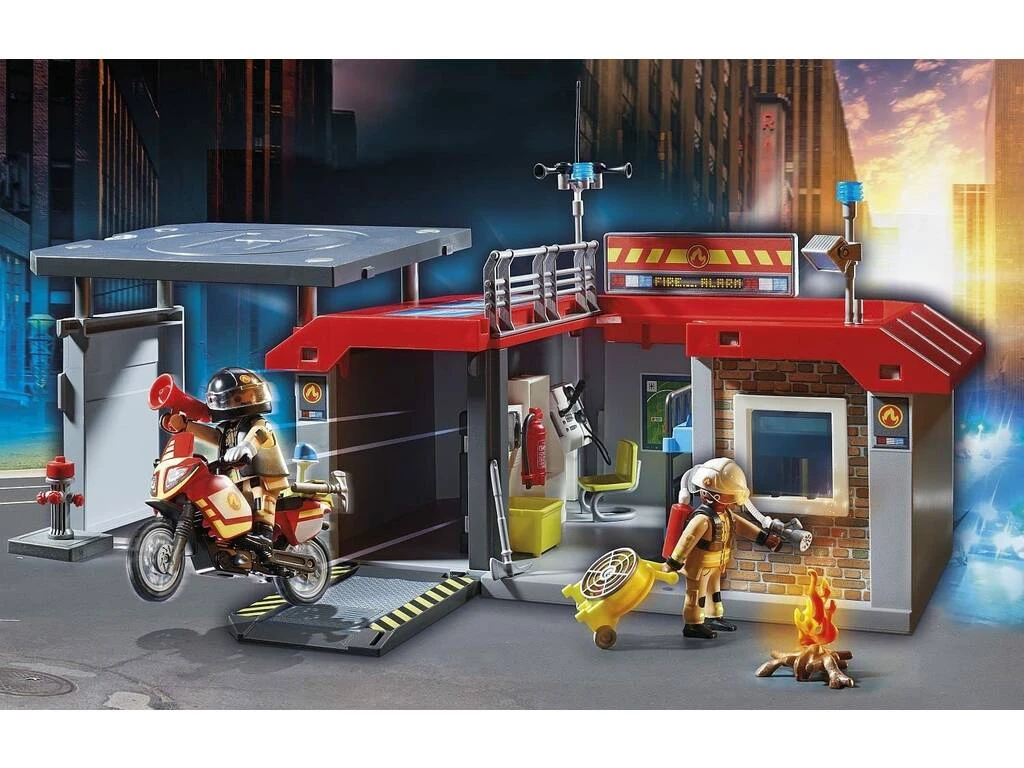 Playmobil Parque de Bomberos 71193 Playmobil Parque De Bomberos 71193 -Niños Juguetes Tienda 1999964611g02