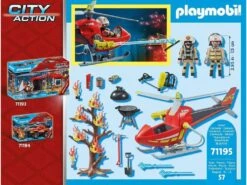 Playmobil Helicóptero De Bomberos 71195 -Niños Juguetes Tienda 1999964613g05