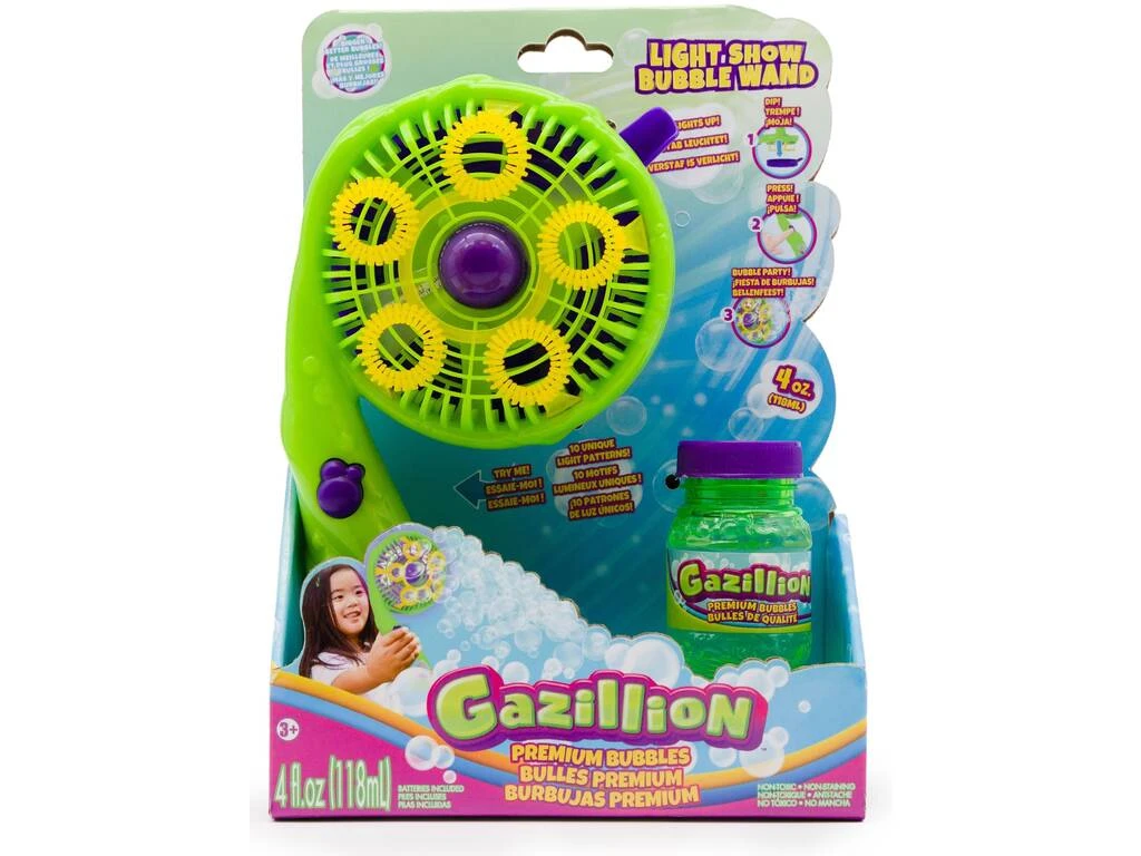 Gazillion Lanza Pompas con Ventilador y Luz 118 ml. Funrise 36747 Gazillion Lanza Pompas Con Ventilador Y Luz 118 Ml. Funrise 36747 -Niños Juguetes Tienda 1999965528g00