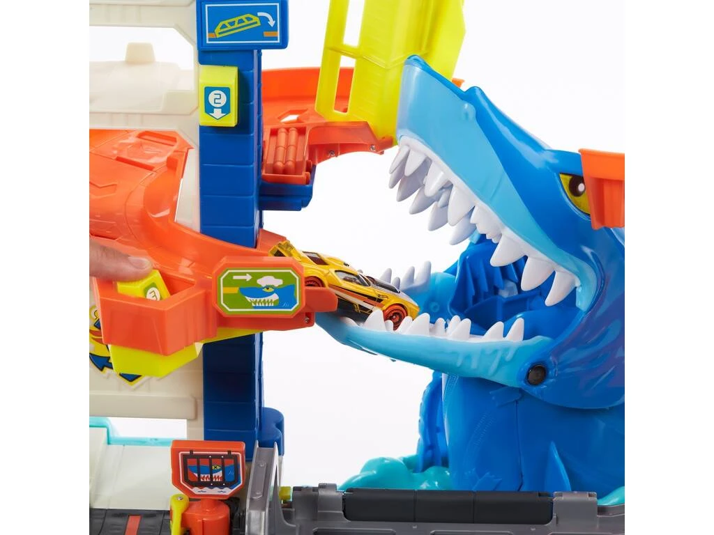 Hot Wheels City Mordisco Del Tiburón Mattel HDP06 Hot Wheels City Mordisco Del Tiburón Mattel HDP06 -Niños Juguetes Tienda 1999965762g04