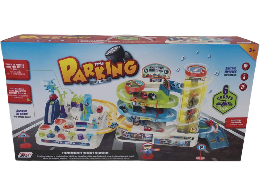 Súper Parking 4 Plantas y 6 Coches Súper Parking 4 Plantas Y 6 Coches -Niños Juguetes Tienda 1999965867g01
