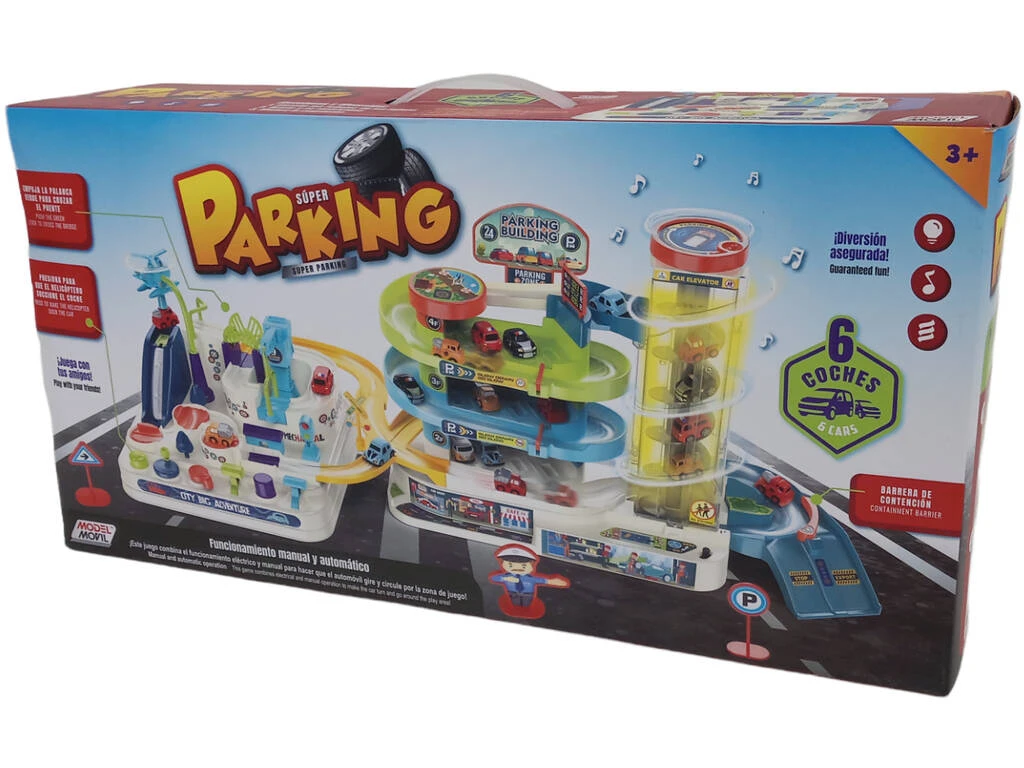 Súper Parking 4 Plantas y 6 Coches Súper Parking 4 Plantas Y 6 Coches -Niños Juguetes Tienda 1999965867g06