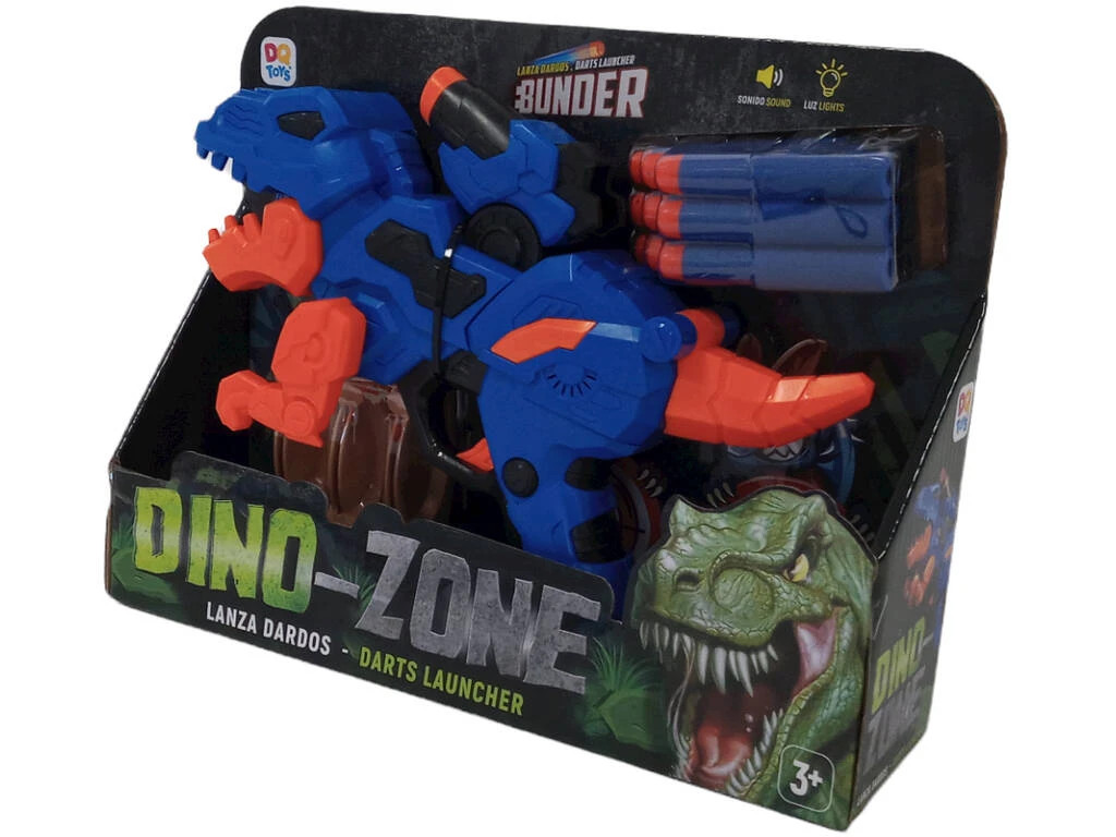 Dinosaurio Azul Lanza Dardos con 6 Dardos Dinosaurio Azul Lanza Dardos Con 6 Dardos -Niños Juguetes Tienda 1999966249g01