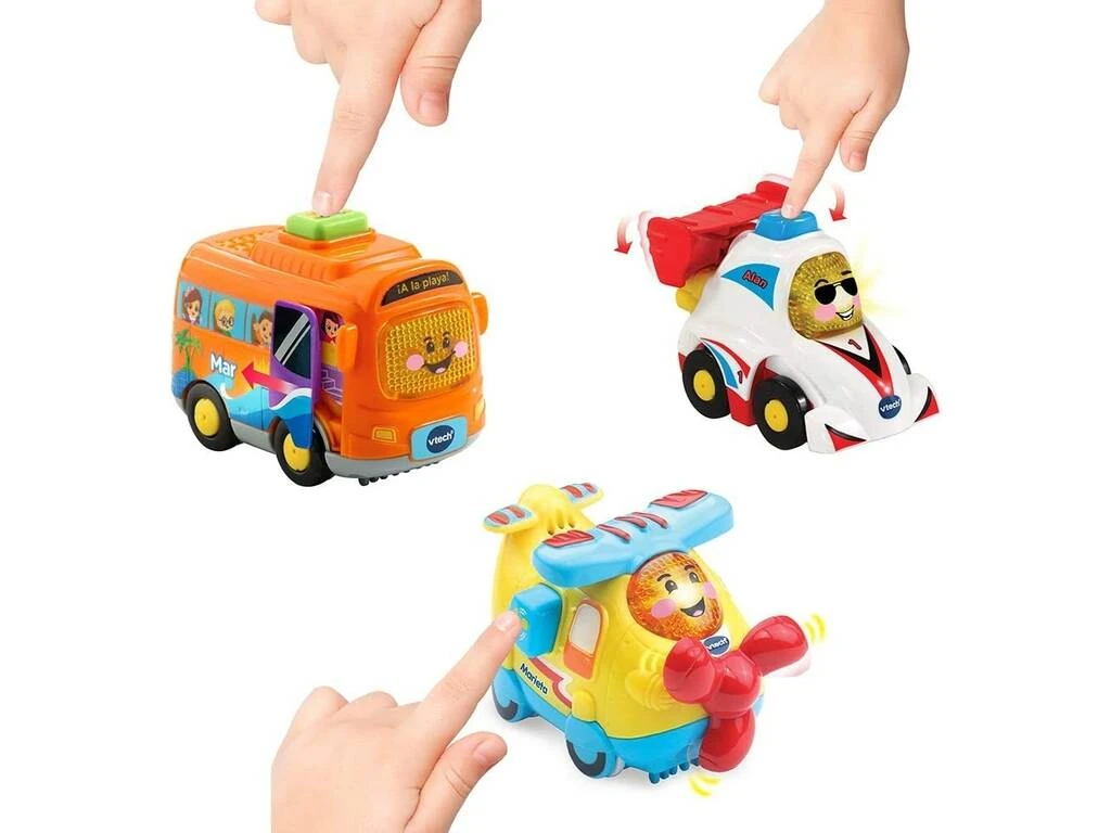 Tut Tut Bólidos Set Alan Fórmula 1, Mar el Autocar y Marieta la Avioneta Vtech 242177 Tut Tut Bólidos Set Alan Fórmula 1, Mar El Autocar Y Marieta La Avioneta Vtech 242177 -Niños Juguetes Tienda 1999966333g02