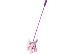 Perro Peluche Rosa Con Palo