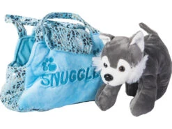 Perro Peluche Con Bolso Azul