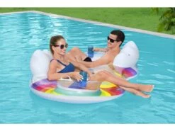Flotador Hinchable Rainbow Dreams Double Swim Tube De 186x116 Cm. Bestway 43648 -Niños Juguetes Tienda 1999968380g07