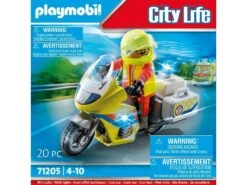 Playmobil City Life Moto De Emergencias Con Luz Intermitente 71205 -Niños Juguetes Tienda 1999968566g02