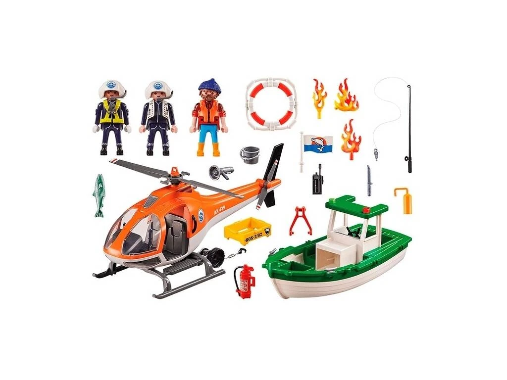 Playmobil Rescue Action Mision de Rescate Marítimo 70491 Playmobil Rescue Action Mision De Rescate Marítimo 70491 -Niños Juguetes Tienda 1999968727g03