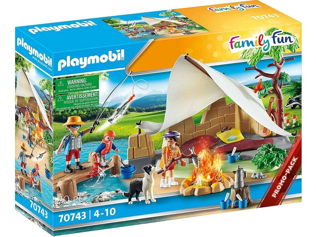 Playmobil Family Fun Familia de Acampada 70743 Playmobil Family Fun Familia De Acampada 70743 -Niños Juguetes Tienda 1999968742g00