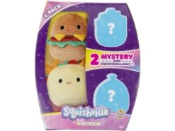 Squishmallows Squisville Pack 4 Peluches Toy Partner SQM0077