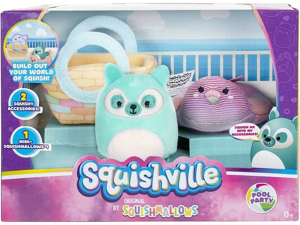 Squishmallows Squisville Pack Figura y 2 Accesorios Toy Partner SQM0057 Squishmallows Squisville Pack Figura Y 2 Accesorios Toy Partner SQM0057 -Niños Juguetes Tienda 1999969457g01