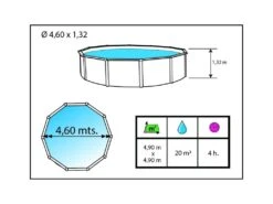 Piscina Prestigio 460x132 Cm. Toi 1223 -Niños Juguetes Tienda 1999969713g04