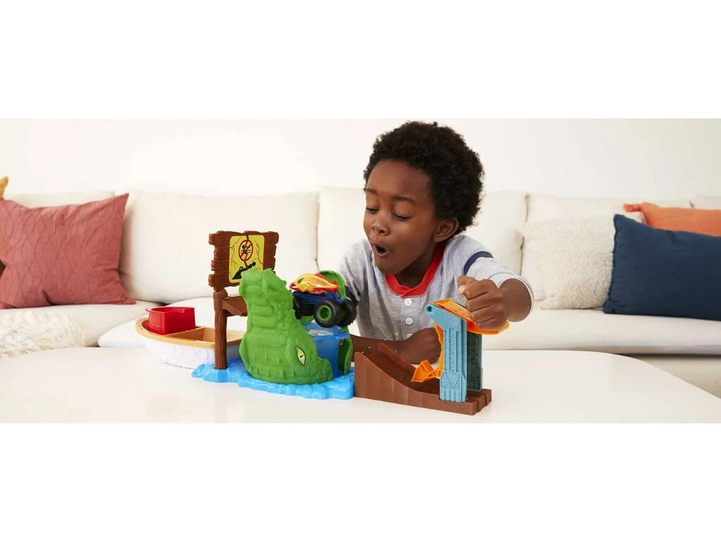 Hot Wheels Monster Trucks Color Shifters Ataque en el Pantano Mattel HGV14 Hot Wheels Monster Trucks Color Shifters Ataque En El Pantano Mattel HGV14 -Niños Juguetes Tienda 1999969839g05