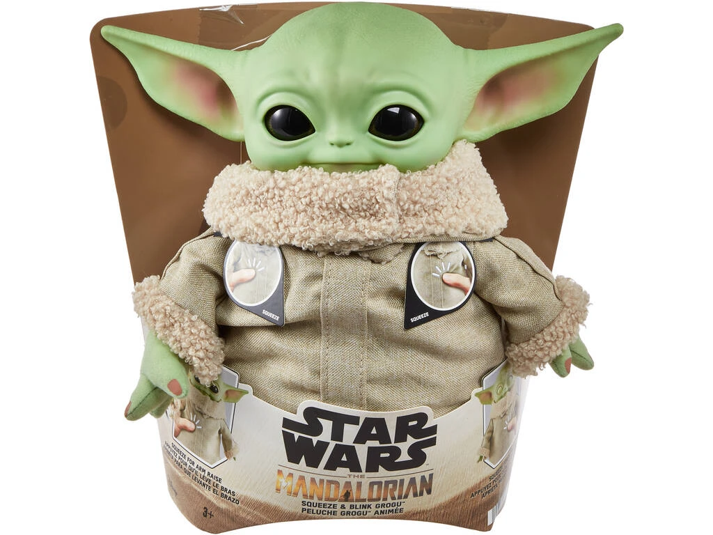 Star Wars The Mandalorian Peluche Grogu Mattel HJM25 Star Wars The Mandalorian Peluche Grogu Mattel HJM25 -Niños Juguetes Tienda 1999969858g01