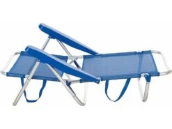 Silla De Playa Baja Plegable De Aluminio Color Azul Aremar 70535 -Niños Juguetes Tienda 1999970736g02