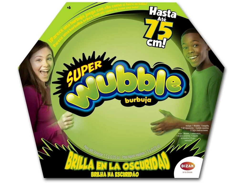 Super Wubble Burbuja Brilla en la Oscuridad Bizak 6294 1220 Super Wubble Burbuja Brilla En La Oscuridad Bizak 6294 1220 -Niños Juguetes Tienda 1999970782g00