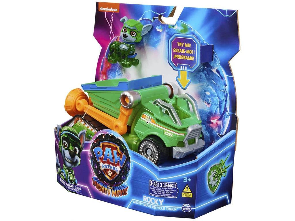 Patrulla Canina Mighty Movie Vehículo Rocky de Spin Master 6067508 Patrulla Canina Mighty Movie Vehículo Rocky De Spin Master 6067508 -Niños Juguetes Tienda 1999971197g01