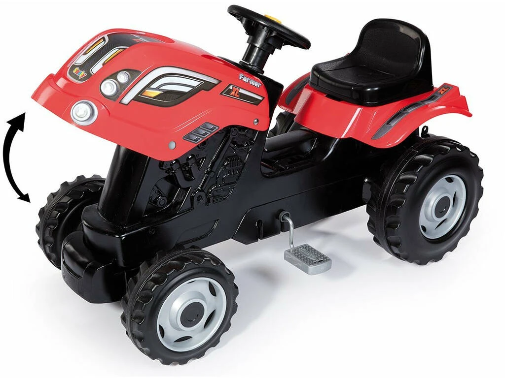 Tractor Farmer XL Rojo Con Remolque SMOBY Tractor Farmer XL Rojo Con Remolque -Niños Juguetes Tienda 22837g04