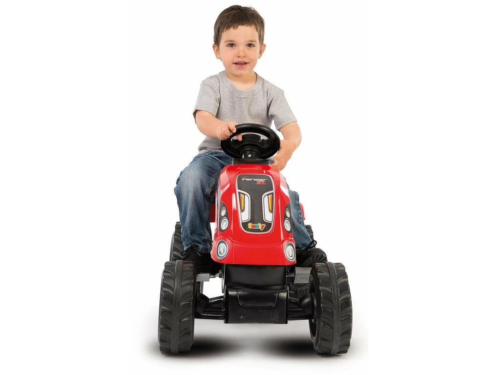 Tractor Farmer XL Rojo Con Remolque SMOBY Tractor Farmer XL Rojo Con Remolque -Niños Juguetes Tienda 22837g05