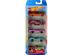 Hot Wheels Pack 5 Vehículos De Juguete Mattel 1806