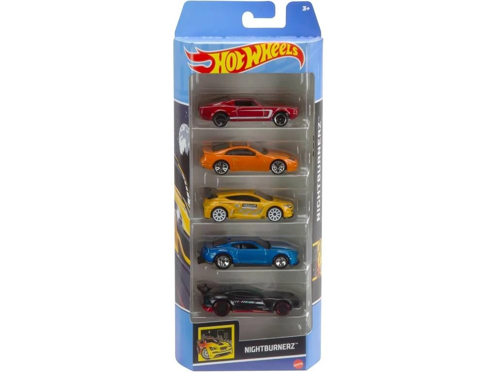 Hot Wheels Pack 5 Vehículos de Juguete Mattel 1806 Hot Wheels Pack 5 Vehículos De Juguete Mattel 1806 -Niños Juguetes Tienda 27296g01