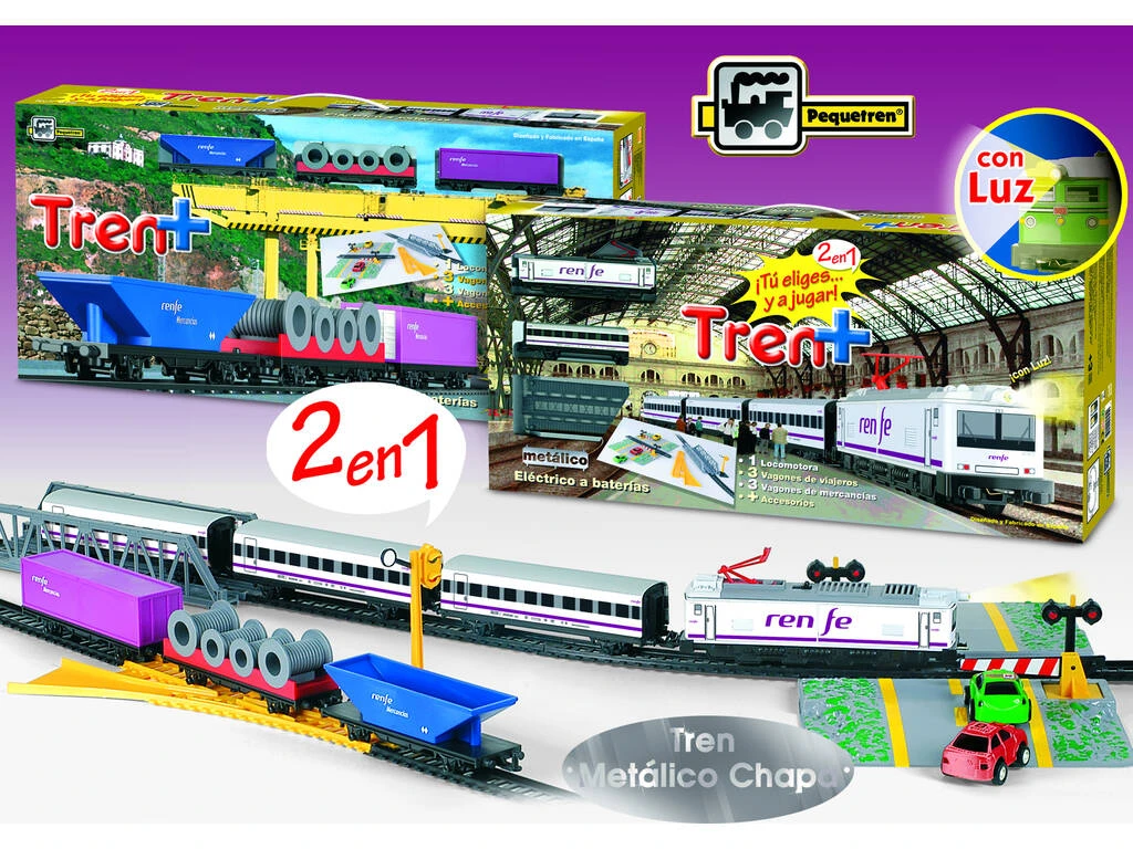 Tren de viajeros y mercancias Renfe Tren De Viajeros Y Mercancias Renfe -Niños Juguetes Tienda 32904g00