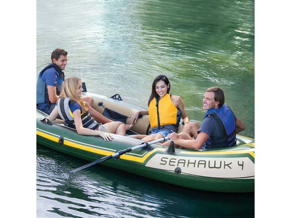 Barca Hinchable Seahawk 4 Deluxe 351x145x48 cm. Intex 68351 Barca Hinchable Seahawk 4 Deluxe 351x145x48 Cm. Intex 68351 -Niños Juguetes Tienda 64769g04