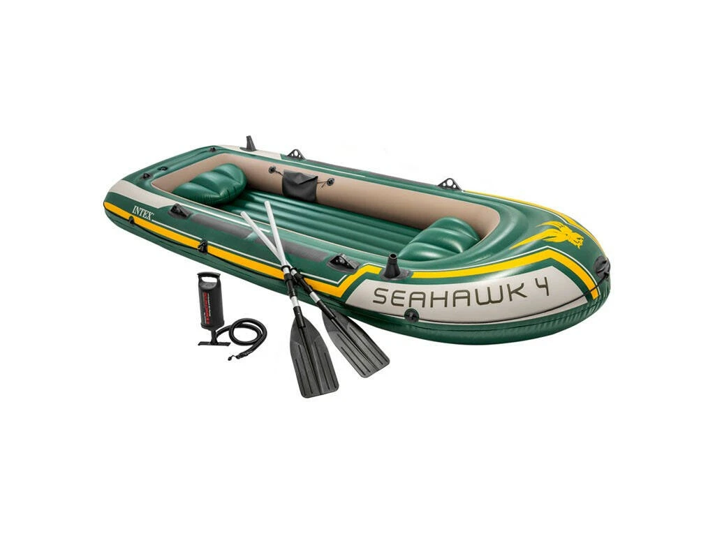 Barca Hinchable Seahawk 4 Deluxe 351x145x48 cm. Intex 68351 Barca Hinchable Seahawk 4 Deluxe 351x145x48 Cm. Intex 68351 -Niños Juguetes Tienda 64769g06
